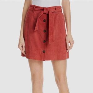 NWT Joie Neida Suede Miniskirt, Desert Spice, 0